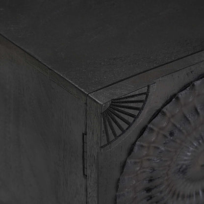 TV Cabinet with Shelf with Storage Black 105 x 30 x 35 cm