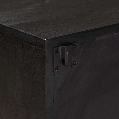 TV Cabinet with Shelf with Storage Black 105 x 30 x 35 cm