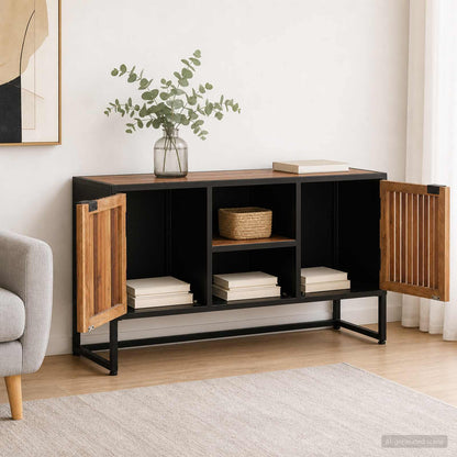 Sideboard 105 x 30 x 55 cm Solid Mango Wood and Engineered Wood
