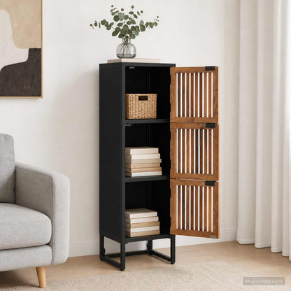 Highboard 35 x 30 x 120 cm Solid Mango Wood and Engineered Wood