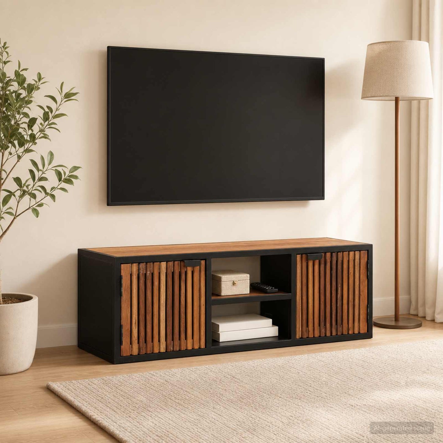 Handmade TV Cabinet 105 x 30 x 35 cm Solid Mango Wood