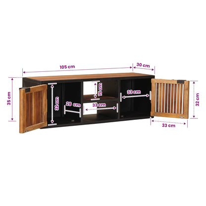 Handmade TV Cabinet 105 x 30 x 35 cm Solid Mango Wood