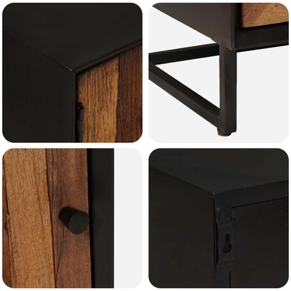Handmade Bedside Cabinet Natural 40 x 30 x 50 cm