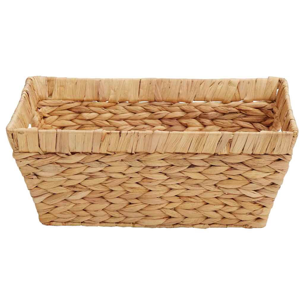Storage Baskets 2 pcs Natural 38 x 28 x 15 cm Water hyacinth