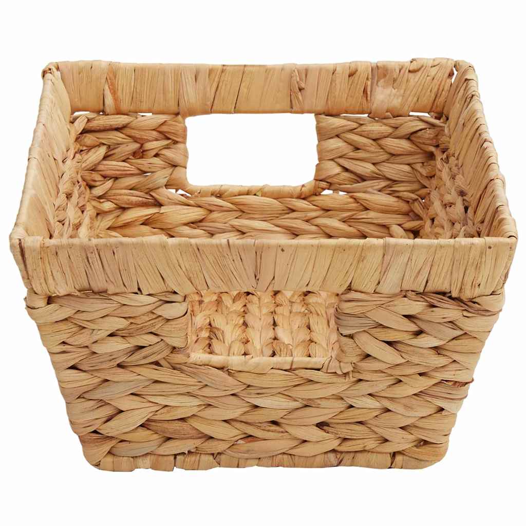 Storage Baskets 2 pcs Natural 38 x 28 x 15 cm Water hyacinth