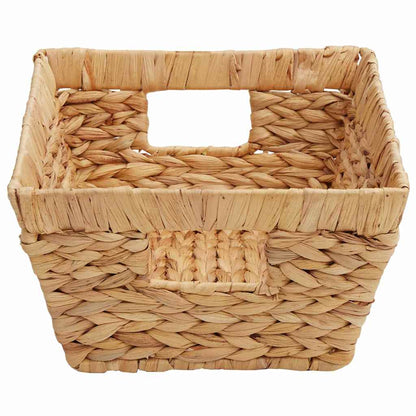 Storage Baskets 2 pcs Natural 38 x 28 x 15 cm Water hyacinth