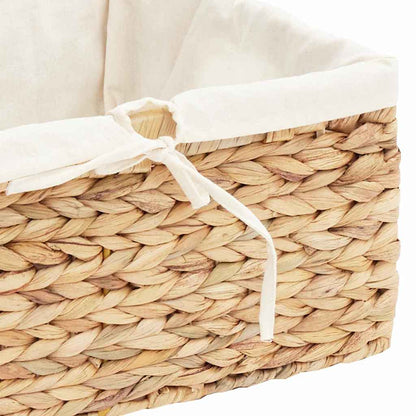 Storage Baskets 3 pcs Natural 40 x 30 x 18 cm Water hyacinth