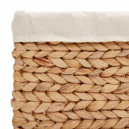 Storage Baskets 3 pcs Natural 35 x 30 x 25 cm Water hyacinth