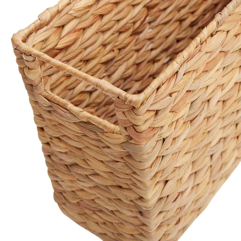 Magazine Baskets 2 pcs Natural 39 x 14 x 25 cm Water hyacinth
