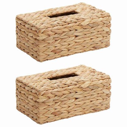 Tissue Box Covers 2 pcs Water hyacinth 27.5 x 16.5 x 14 cm