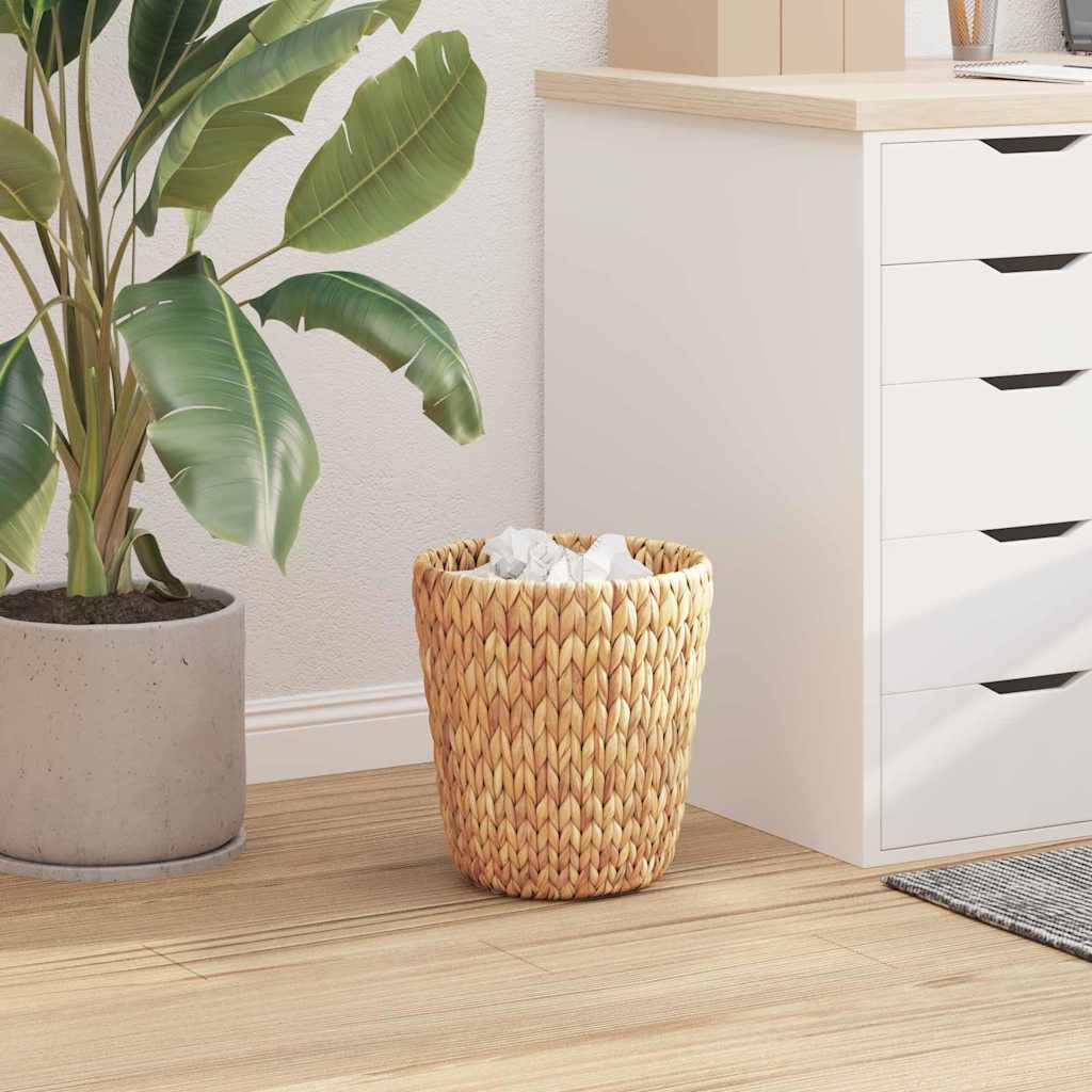 Waste Paper Bins 2 pcs Natural 26 x 26 x 29 cm Water hyacinth