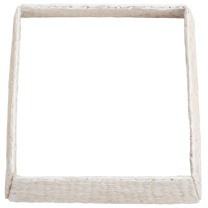 Christmas Tree Collar White 60 x 60 x 28 cm Water Hyacinth