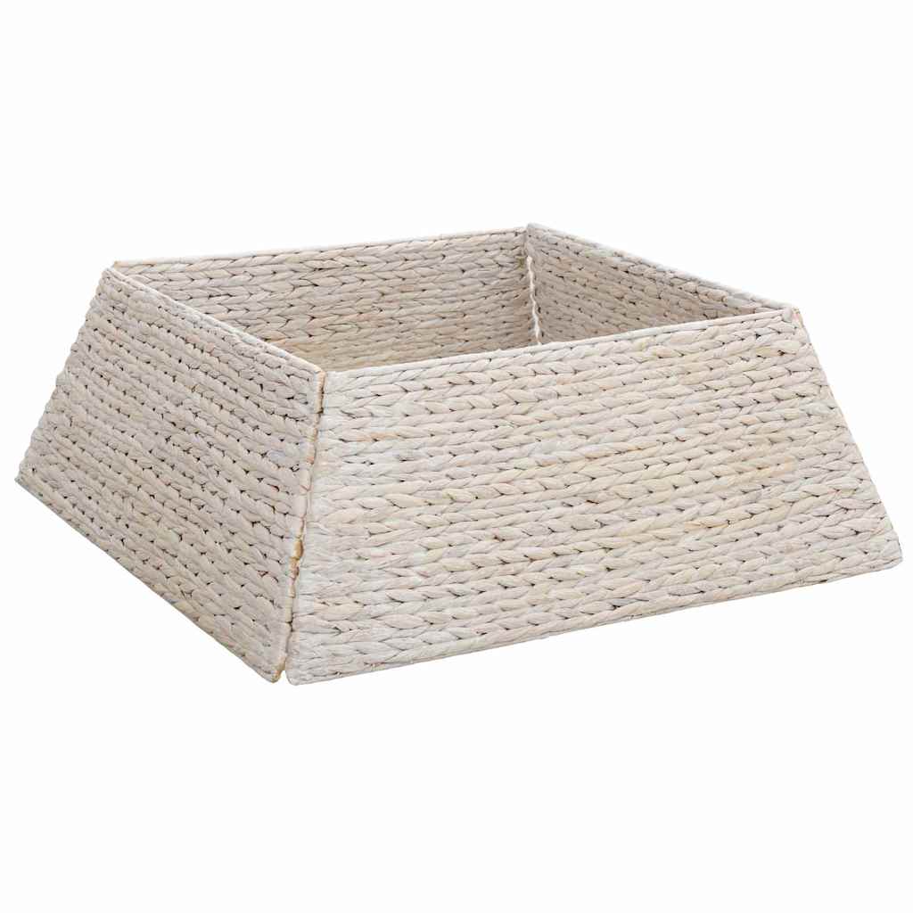 Christmas Tree Collar White 70 x 70 x 28 cm Water hyacinth