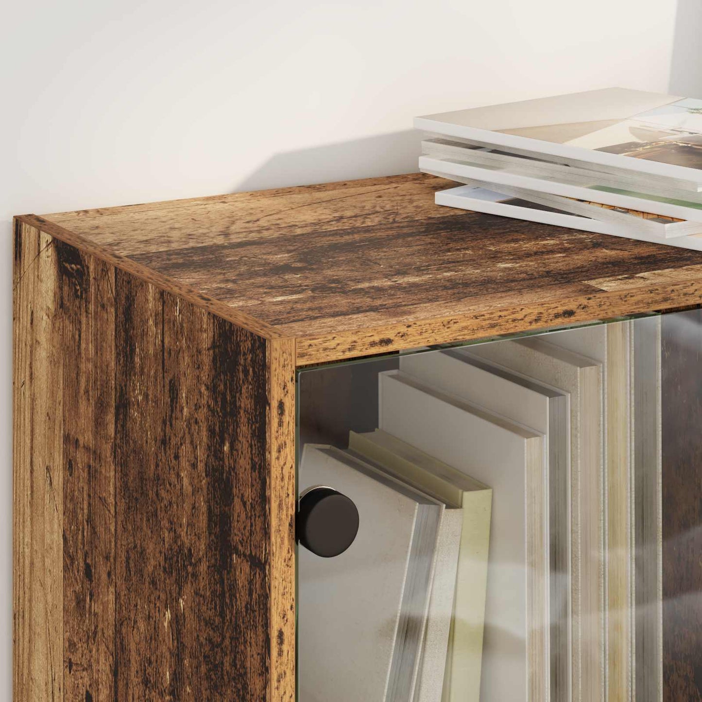 Highboard Old Wood 68 x 37 x 142 cm Engineered Wood