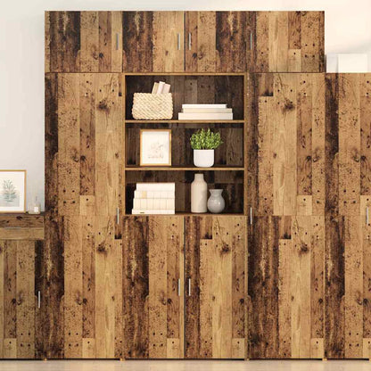 Highboard Old Wood 80 x 42.5 x 185 cm Engineered Wood