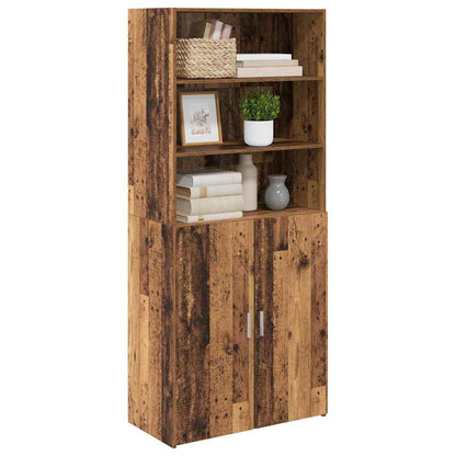 Highboard Old Wood 80 x 42.5 x 185 cm Engineered Wood