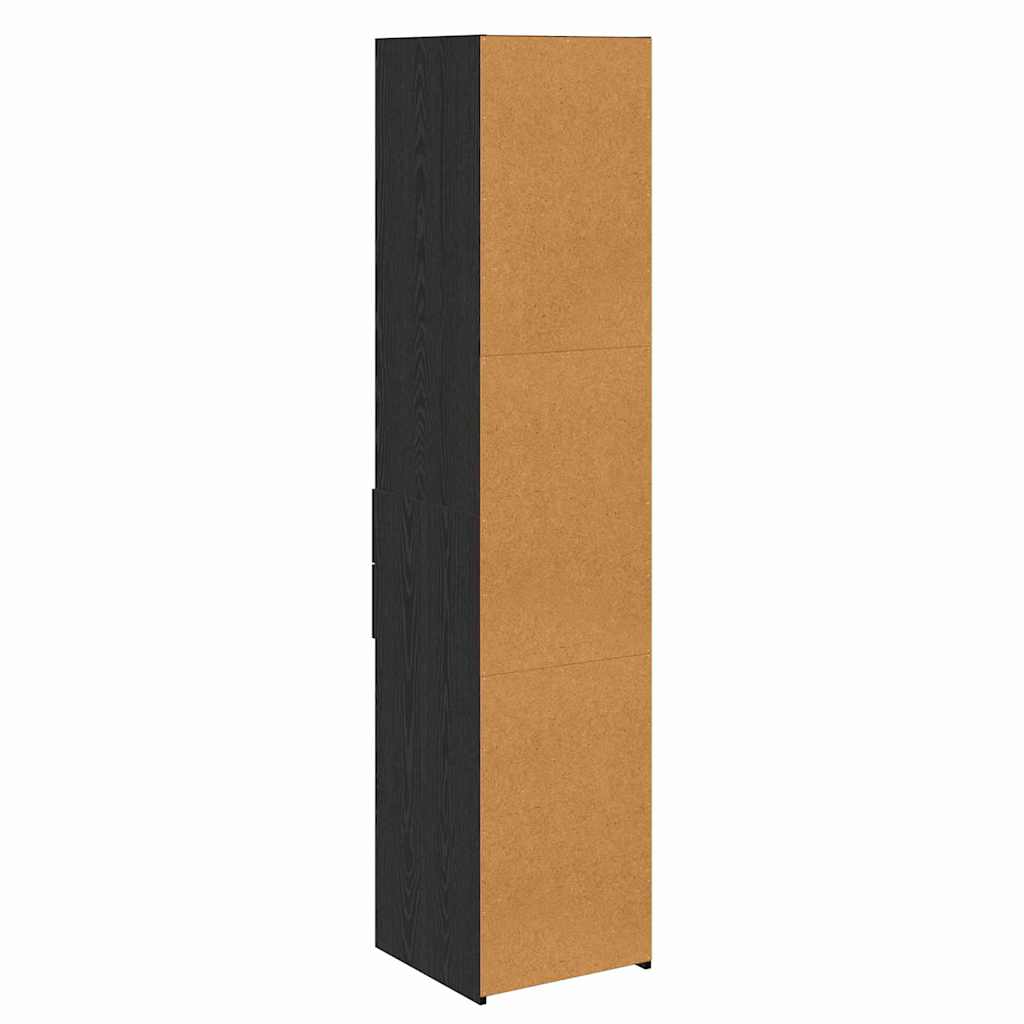 Highboard Black Oak 40 x 42.5 x 185 cm Engineered Wood