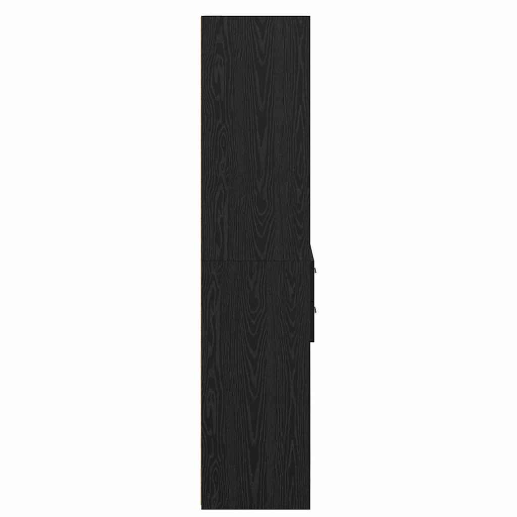 Highboard Black Oak 40 x 42.5 x 185 cm Engineered Wood