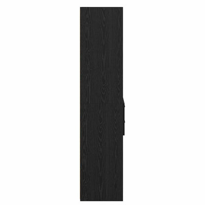 Highboard Black Oak 50 x 42.5 x 185 cm Engineered Wood