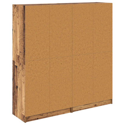 Highboard 2 pcs Old Wood 68 x 37 x 142 cm Engineered Wood