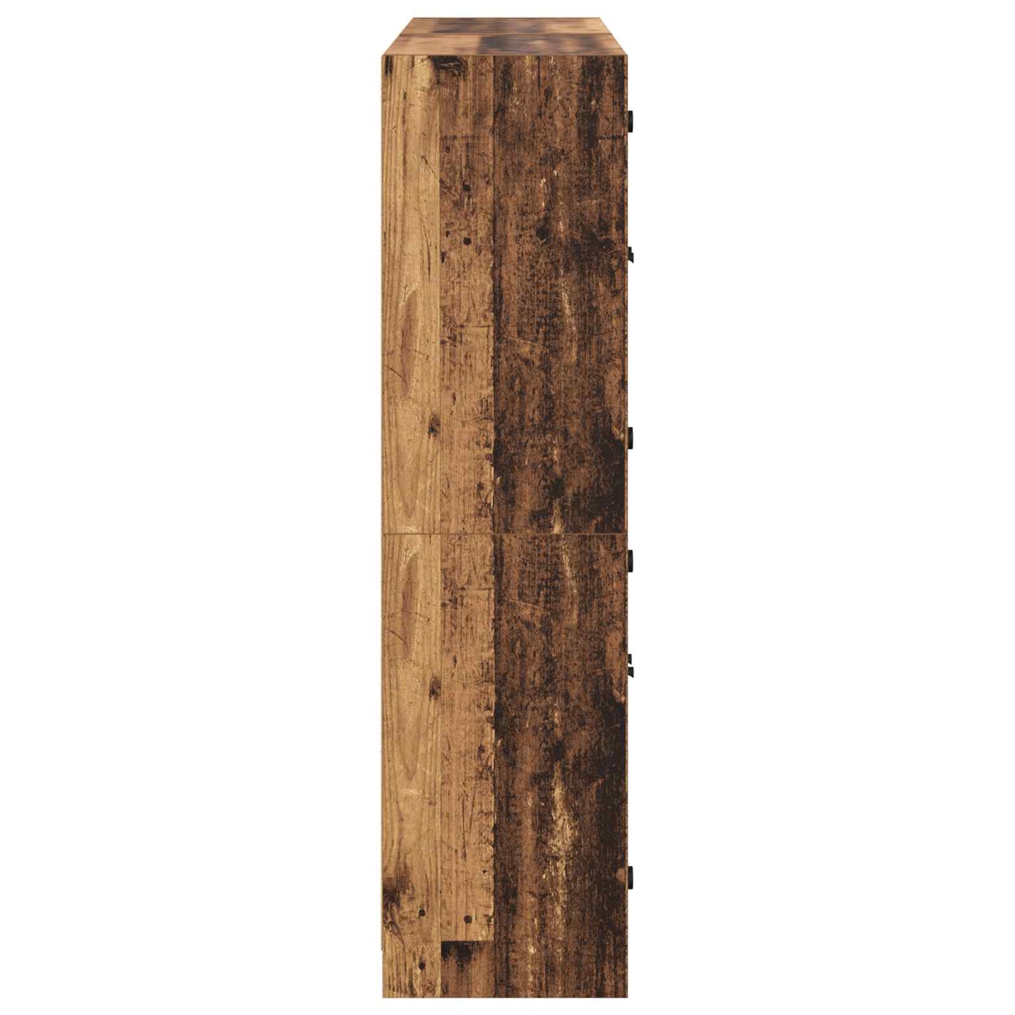 Highboard 2 pcs Old Wood 68 x 37 x 142 cm Engineered Wood