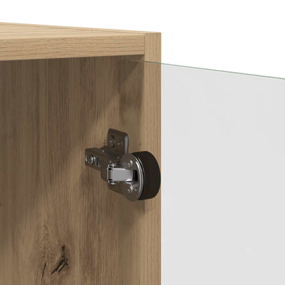 Highboard 2 pcs Artisan Oak 68 x 37 x 142 cm Engineered Wood