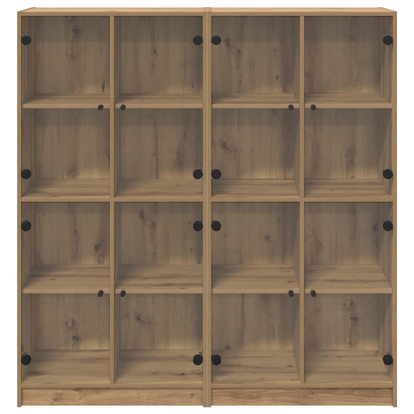 Highboard 2 pcs Artisan Oak 68 x 37 x 142 cm Engineered Wood