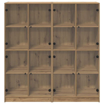 Highboard 2 pcs Artisan Oak 68 x 37 x 142 cm Engineered Wood
