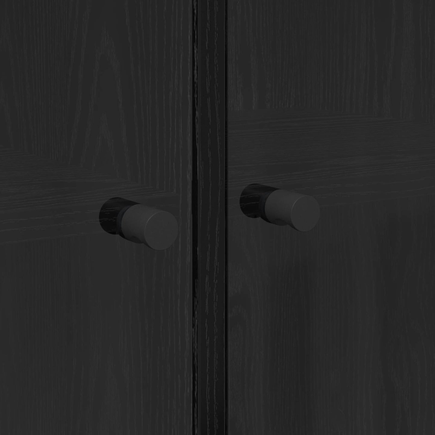 Highboard 2 pcs Black Oak 68 x 37 x 142 cm Engineered Wood