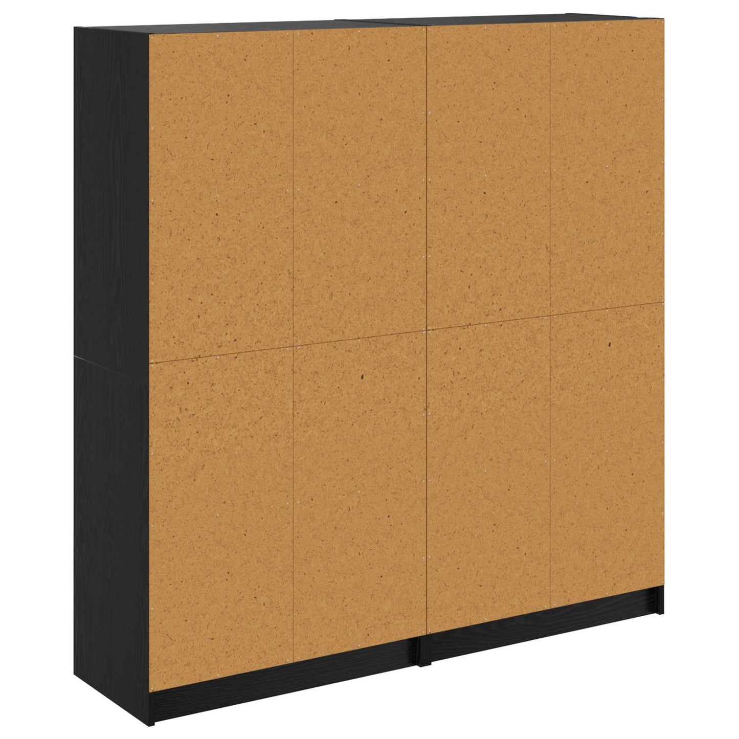 Highboard 2 pcs Black Oak 68 x 37 x 142 cm Engineered Wood