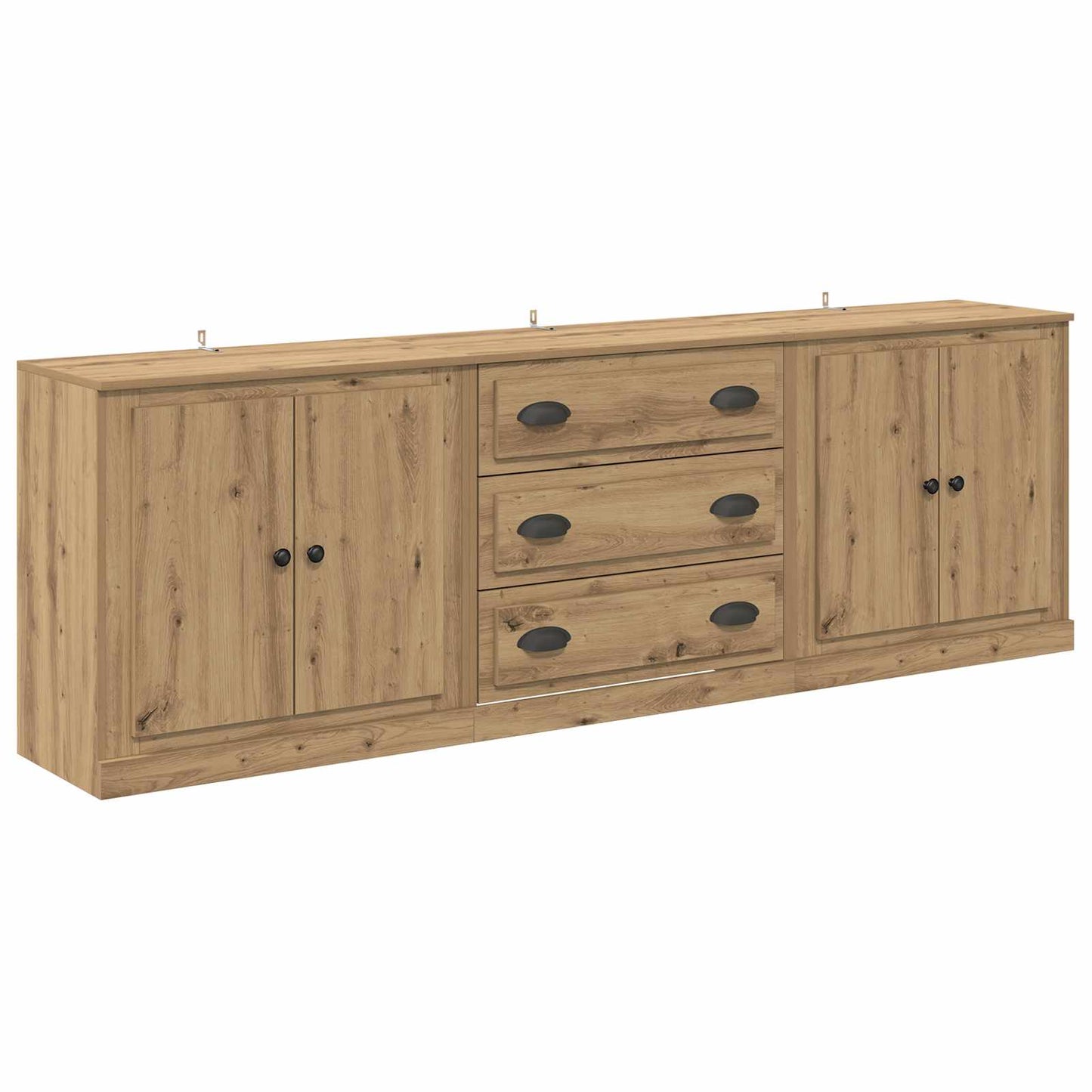 Sideboards with Drawer 3 pcs Artisan Oak 210 x 35.5 x 67.5 cm