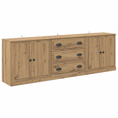 Sideboards with Drawer 3 pcs Artisan Oak 210 x 35.5 x 67.5 cm