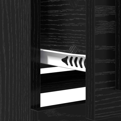 Sideboards 3 pcs Black Oak 210 x 35.5 x 67.5 cm Engineered Wood