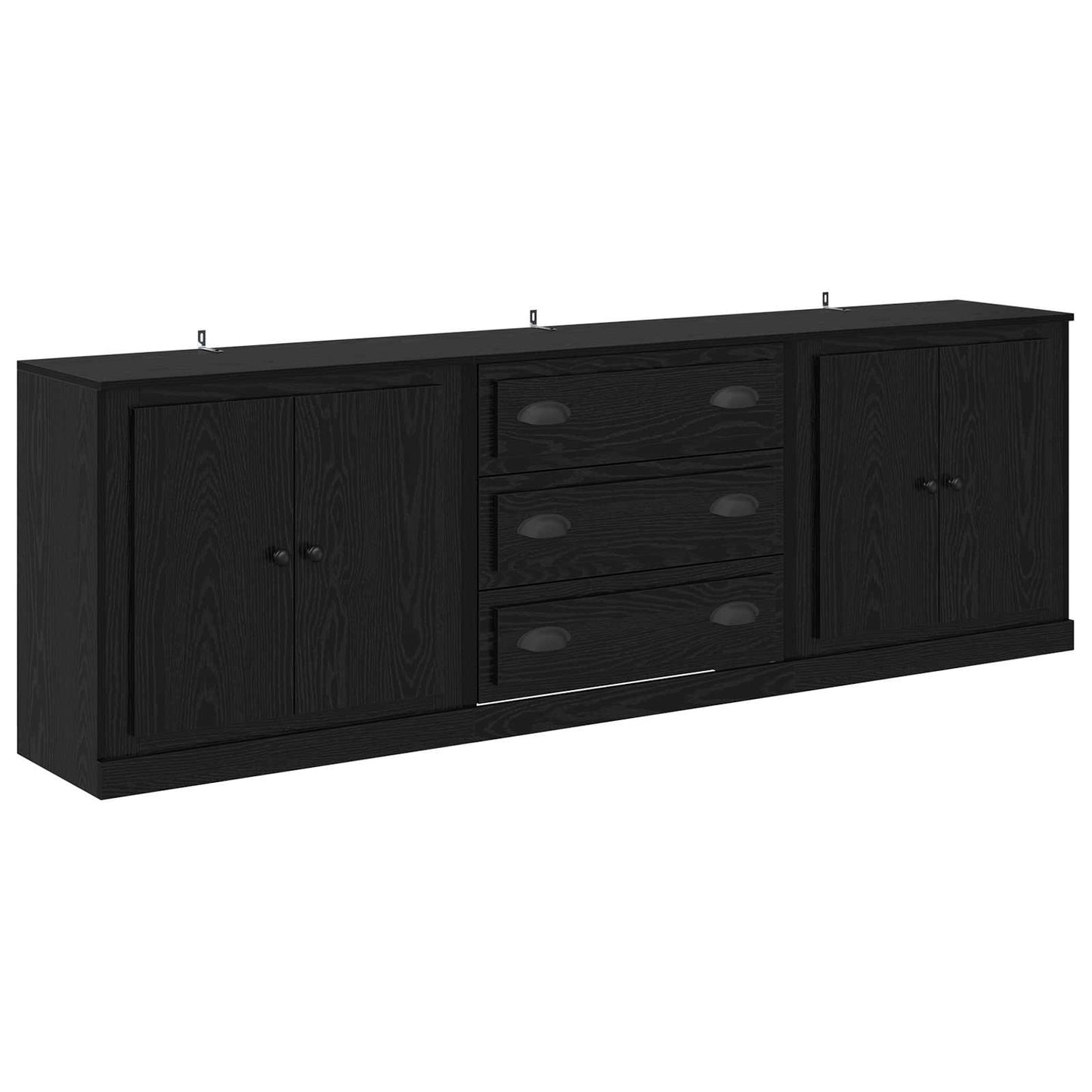 Sideboards 3 pcs Black Oak 210 x 35.5 x 67.5 cm Engineered Wood
