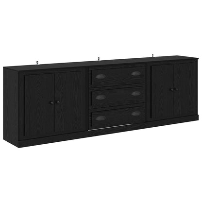 Sideboards 3 pcs Black Oak 210 x 35.5 x 67.5 cm Engineered Wood