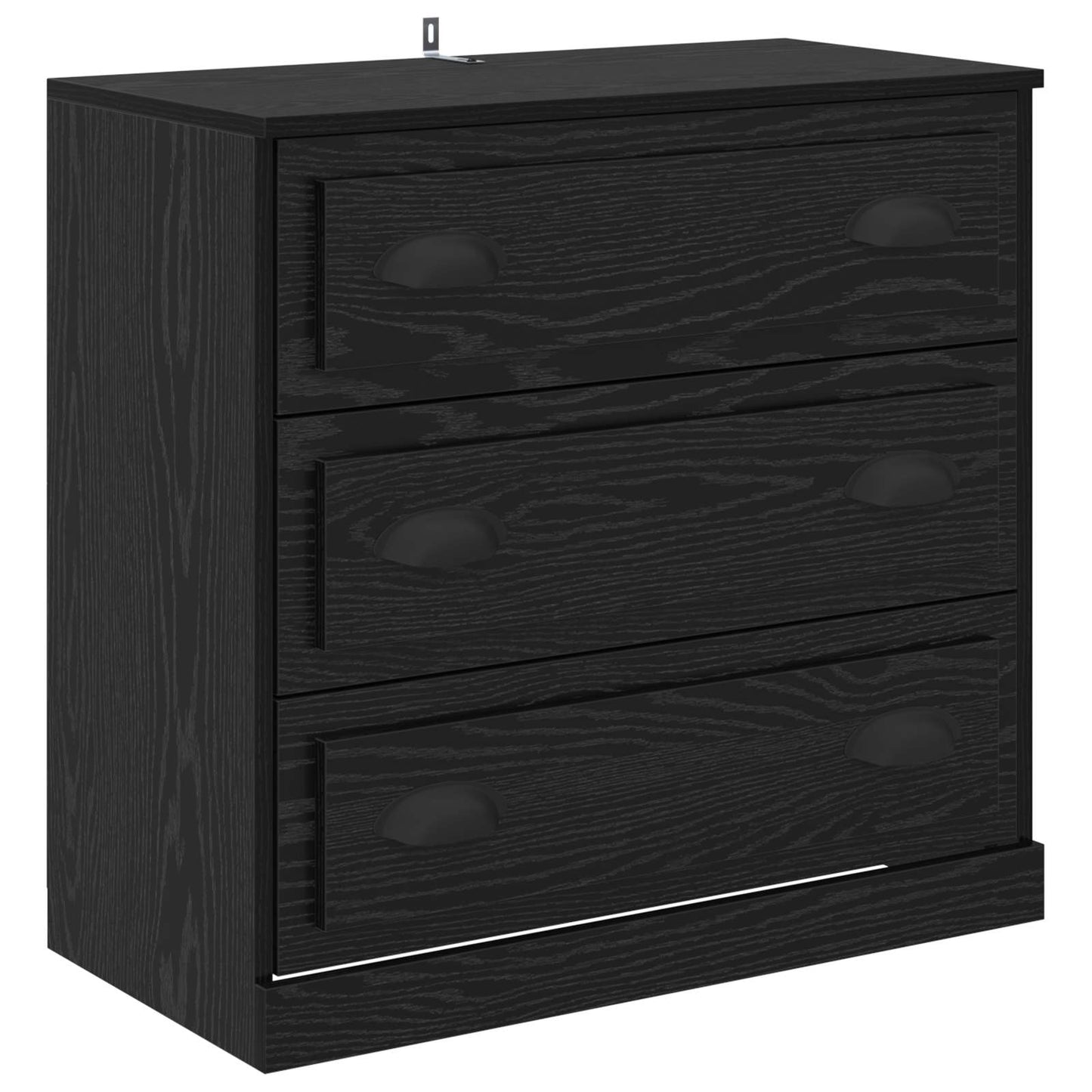 Sideboards 3 pcs Black Oak 210 x 35.5 x 67.5 cm Engineered Wood