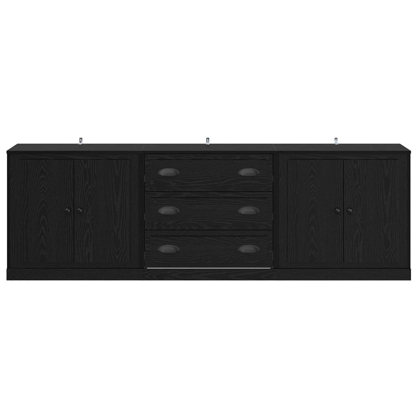 Sideboards 3 pcs Black Oak 210 x 35.5 x 67.5 cm Engineered Wood