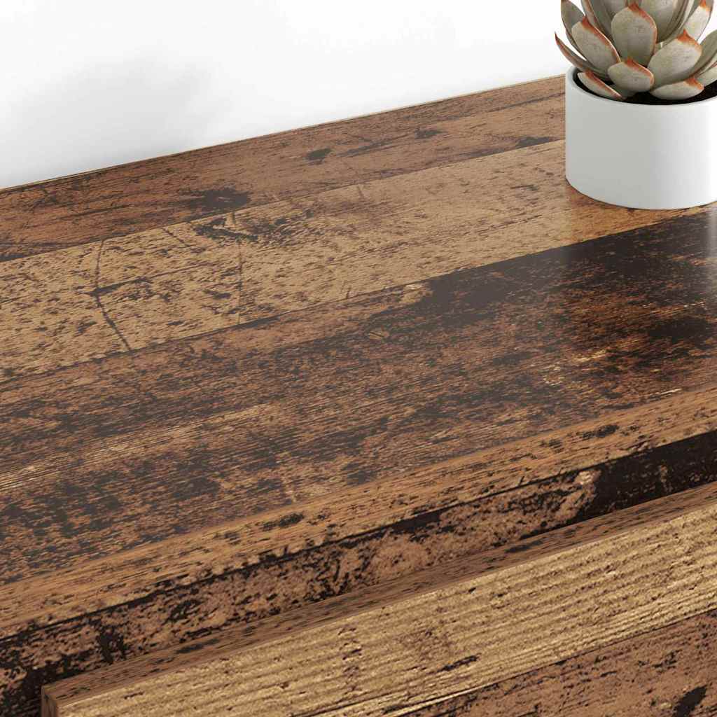 Sideboards 2 pcs Old Wood 70 x 35.5 x 67.5 cm Engineered Wood