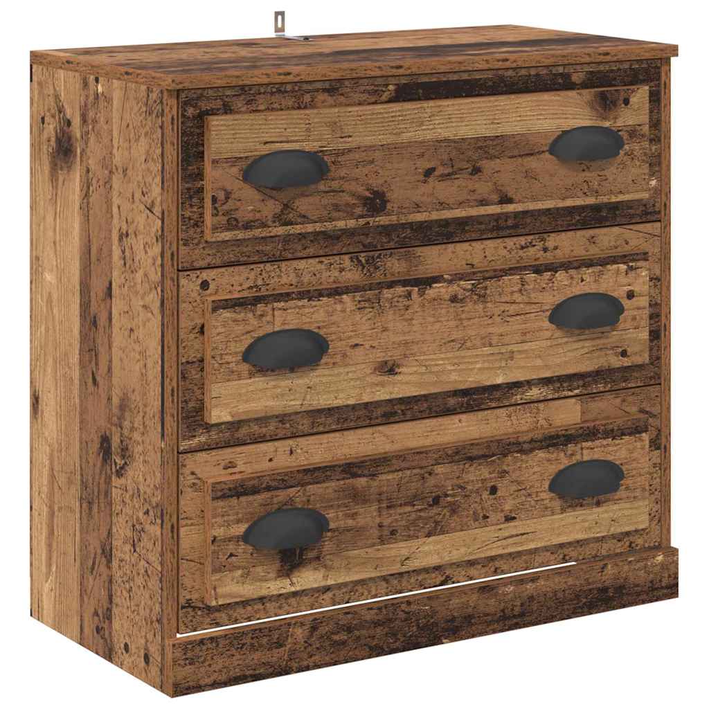 Sideboards 2 pcs Old Wood 70 x 35.5 x 67.5 cm Engineered Wood