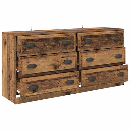 Sideboards 2 pcs Old Wood 70 x 35.5 x 67.5 cm Engineered Wood