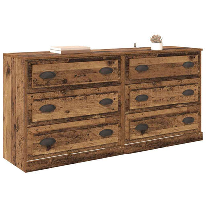 Sideboards 2 pcs Old Wood 70 x 35.5 x 67.5 cm Engineered Wood