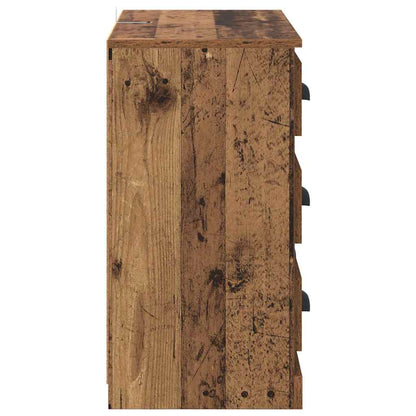 Sideboards 2 pcs Old Wood 70 x 35.5 x 67.5 cm Engineered Wood