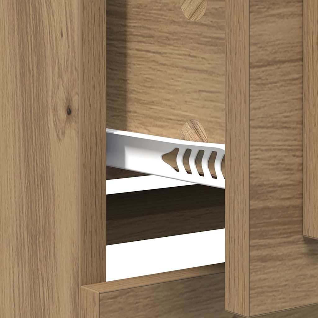 Sideboards with Drawer 2 pcs Artisan Oak 70 x 35.5 x 67.5 cm