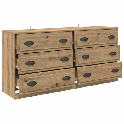 Sideboards with Drawer 2 pcs Artisan Oak 70 x 35.5 x 67.5 cm