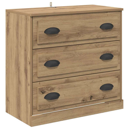 Sideboards with Drawer 2 pcs Artisan Oak 70 x 35.5 x 67.5 cm