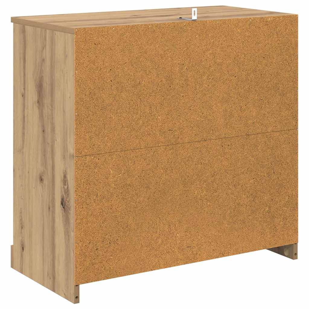 Sideboards with Drawer 2 pcs Artisan Oak 70 x 35.5 x 67.5 cm