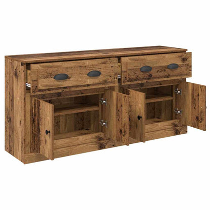 Sideboards 2 pcs Old Wood 70 x 35.5 x 67.5 cm Engineered Wood