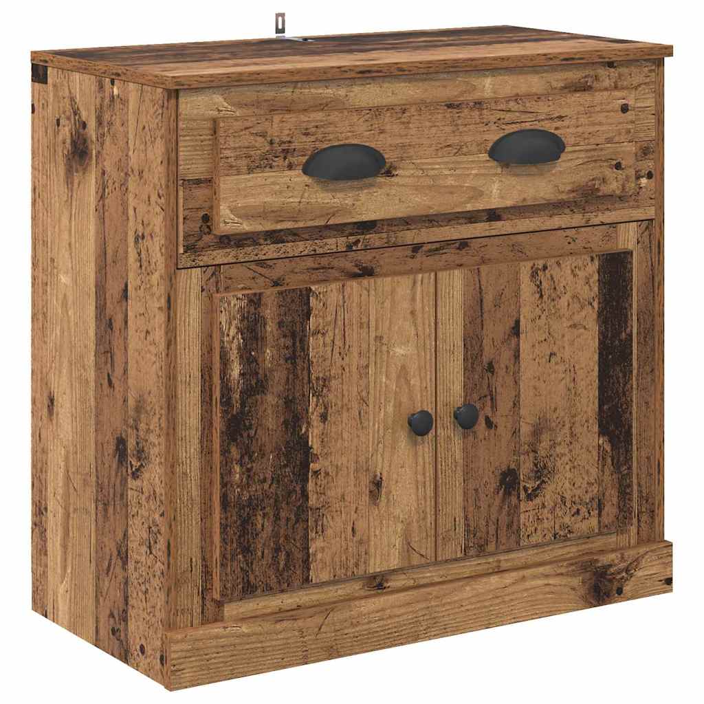 Sideboards 2 pcs Old Wood 70 x 35.5 x 67.5 cm Engineered Wood