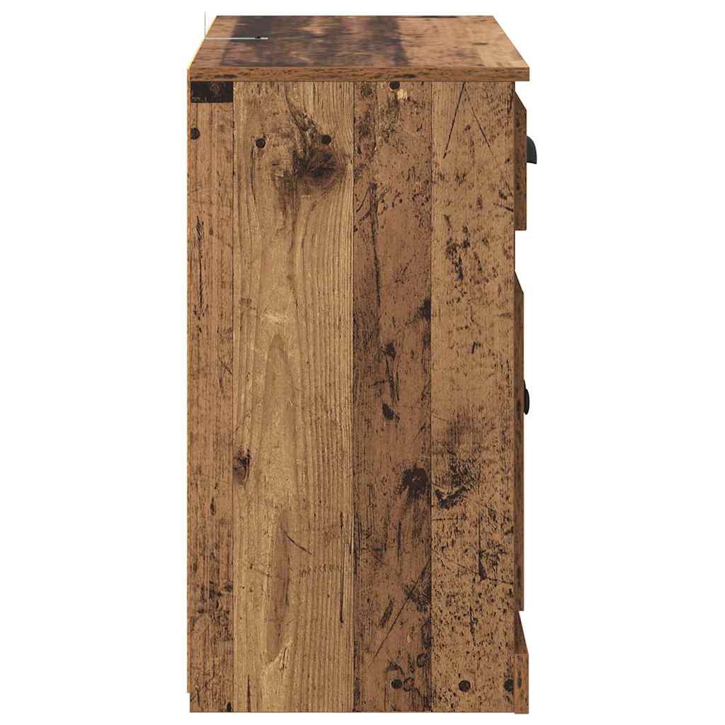 Sideboards 2 pcs Old Wood 70 x 35.5 x 67.5 cm Engineered Wood