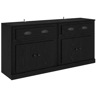 Sideboards 2 pcs Black Oak 70 x 35.5 x 67.5 cm Engineered Wood